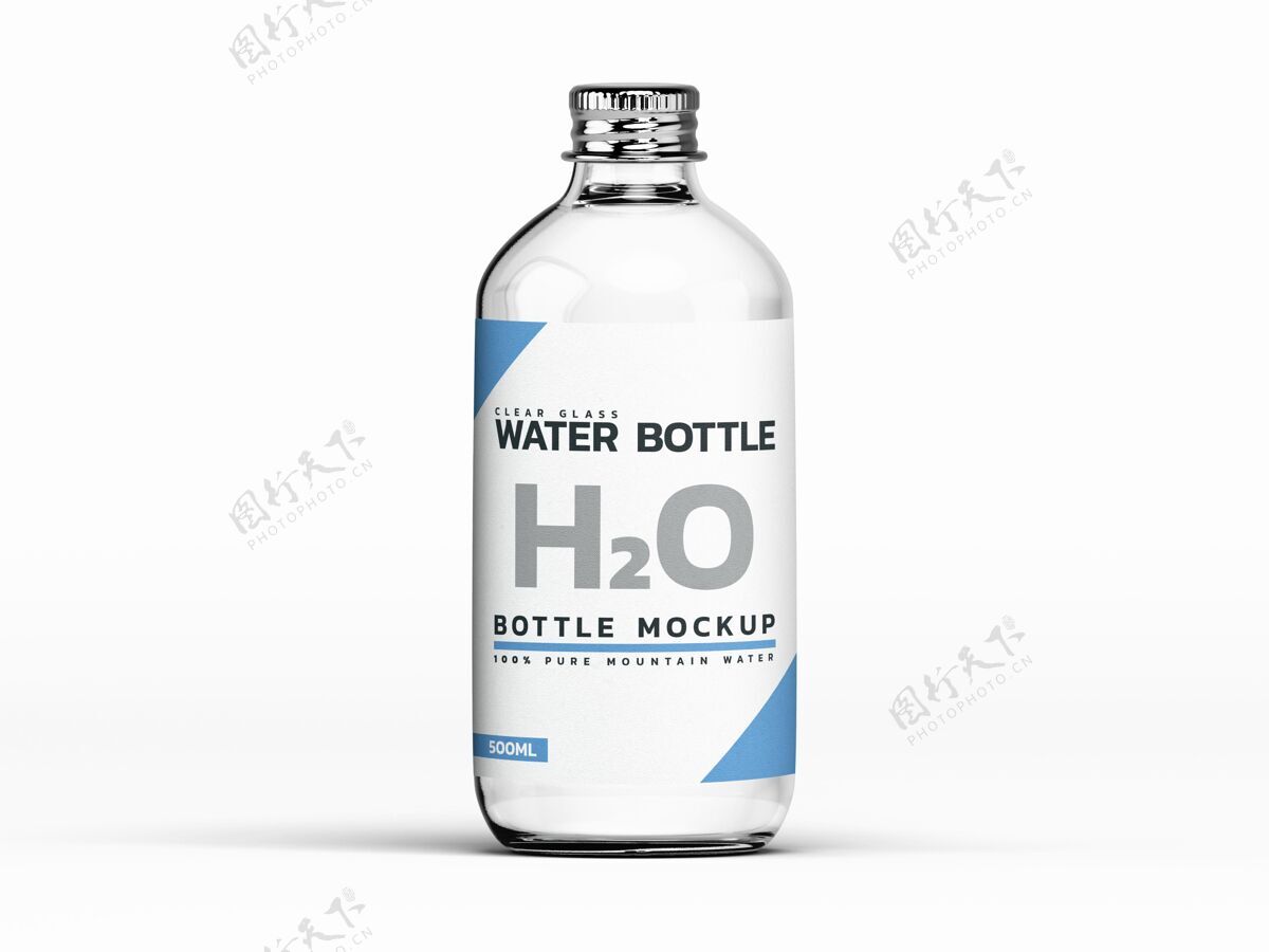 模型水瓶模型模板瓶子清晰清洁