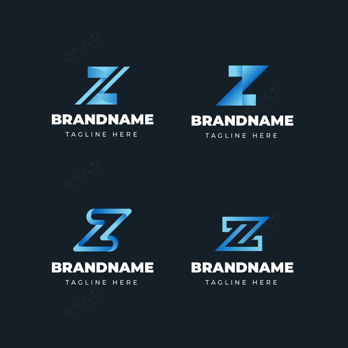 梯度Gradient#zletter标志系列标识商业字母标识