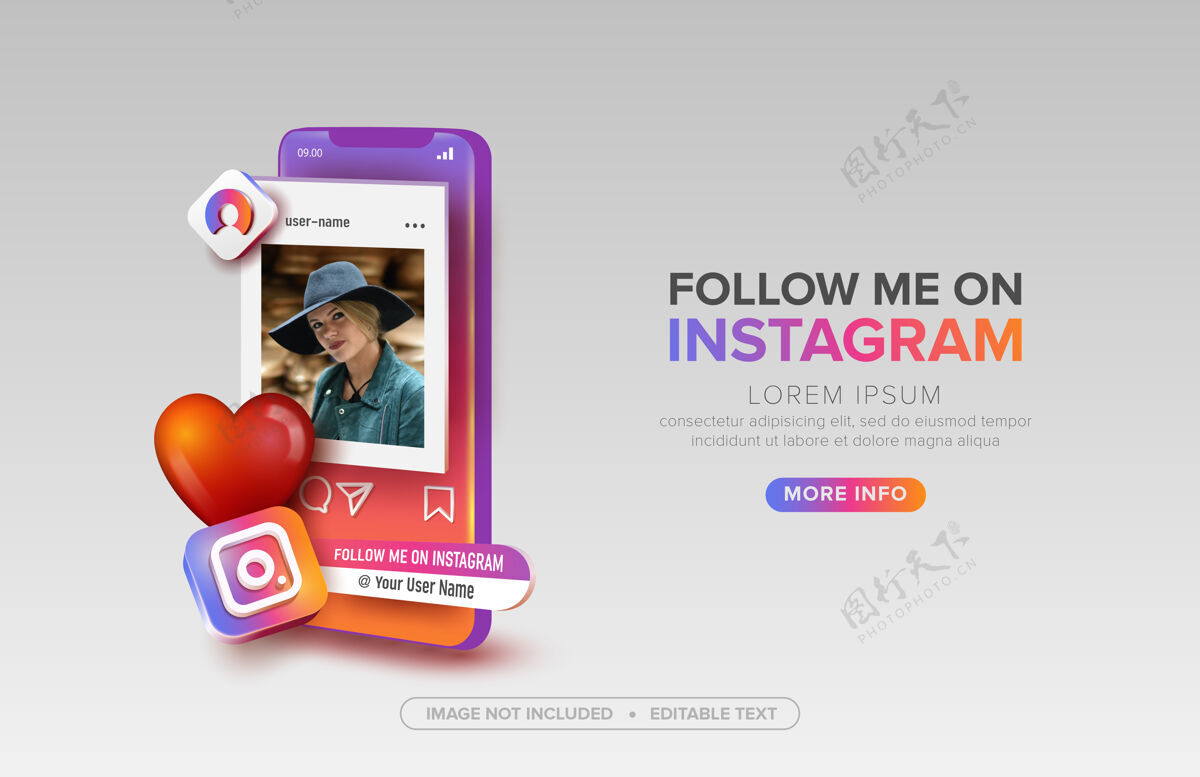 社区手机社交媒体instagram推广分享移动