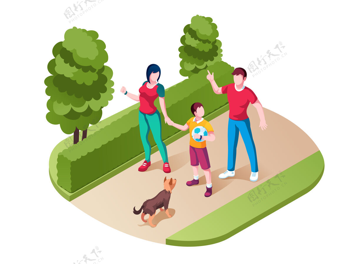 父亲一家人在家里散步或散步帕克妈妈还有孩子 爸爸和孩子在大自然里度过的时光男性场景乐趣