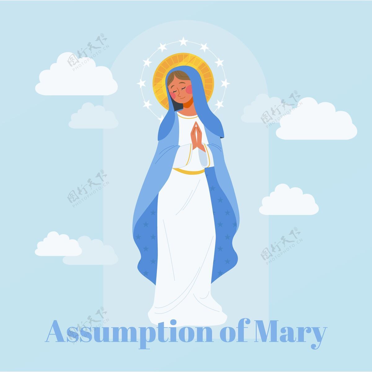 8月15日玛丽的平淡假设宗教基督教活动
