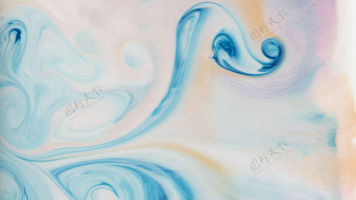 蓝色抽象背景丰富多彩的抽象背景混浊蓝色水彩背景粉彩