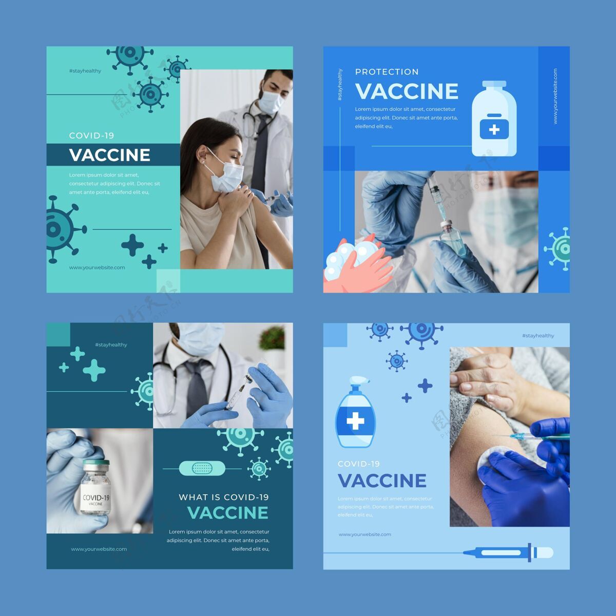 分类平板疫苗instagram发布照片集Instagram社交媒体模板流行病