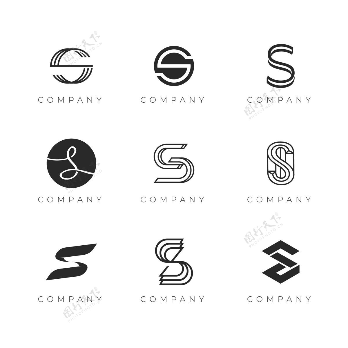 品牌收集创意平面s标志平面设计标志公司标识