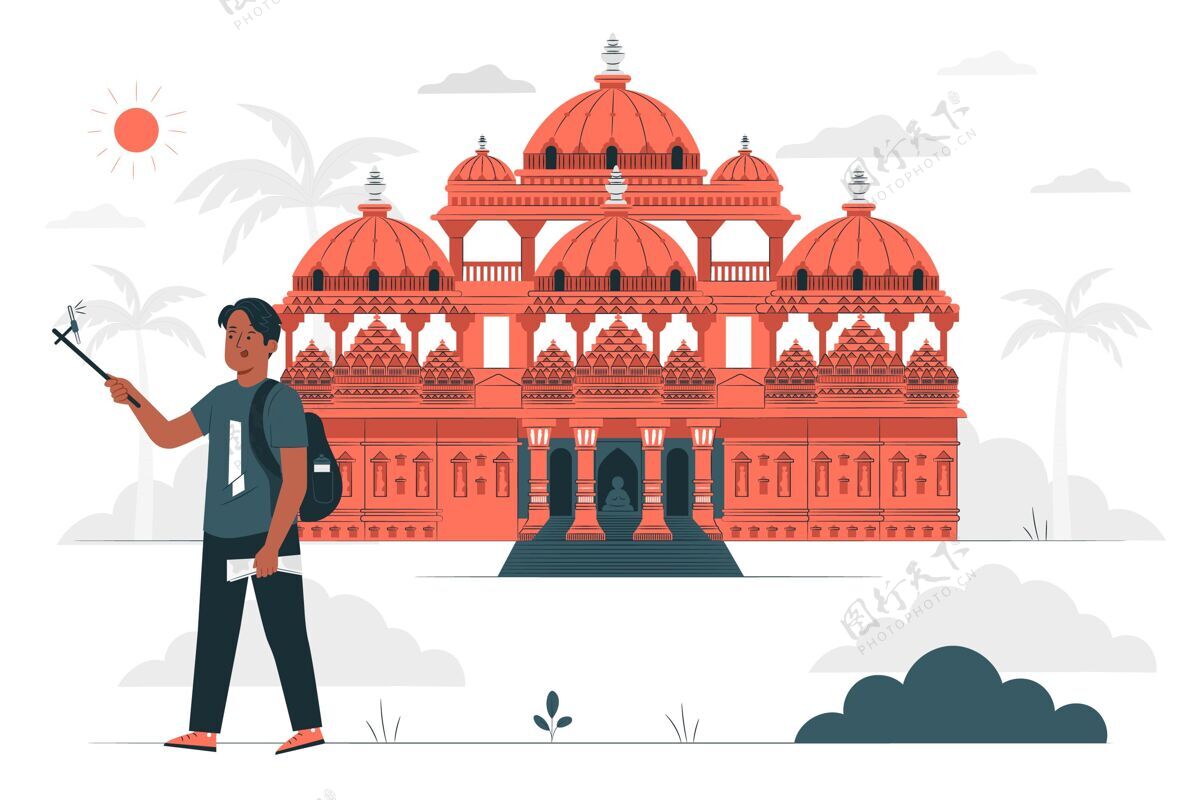 旅行艾哈迈达巴德？概念图文化印度城市