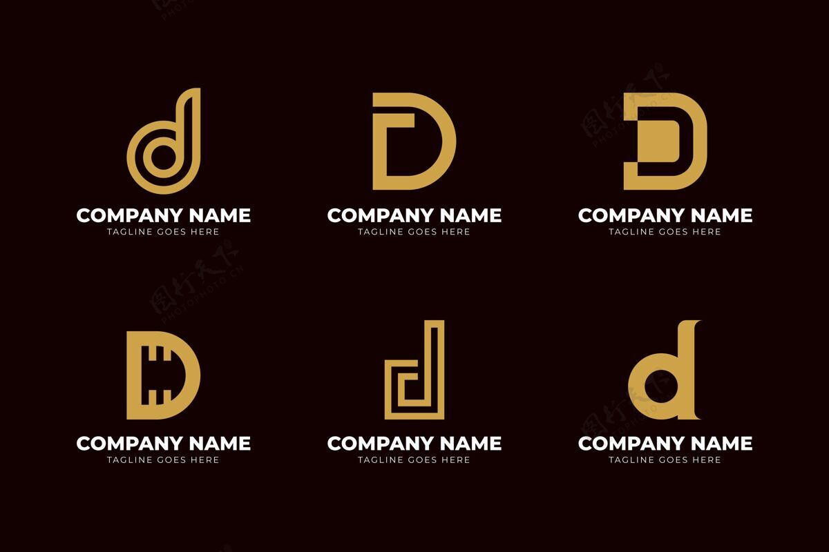 品牌平面设计不同的d标志集企业标识企业标识Corporate