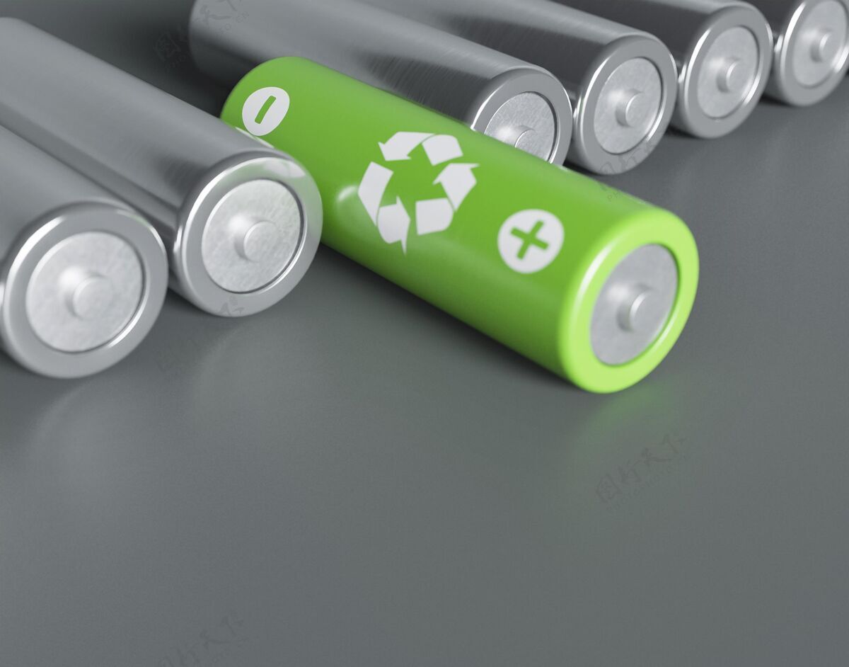 环保3d回收电池节能电池保护自然