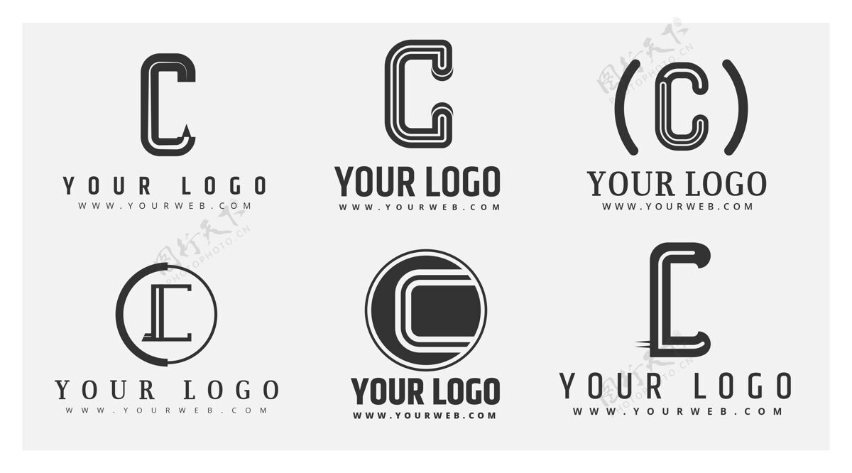 标识平面设计c标志系列公司企业企业标志