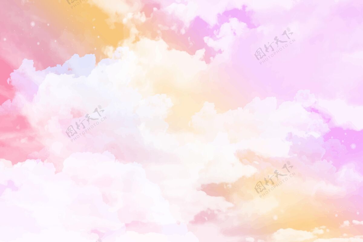 天空背景水彩粉彩天空背景水彩粉彩粉彩背景