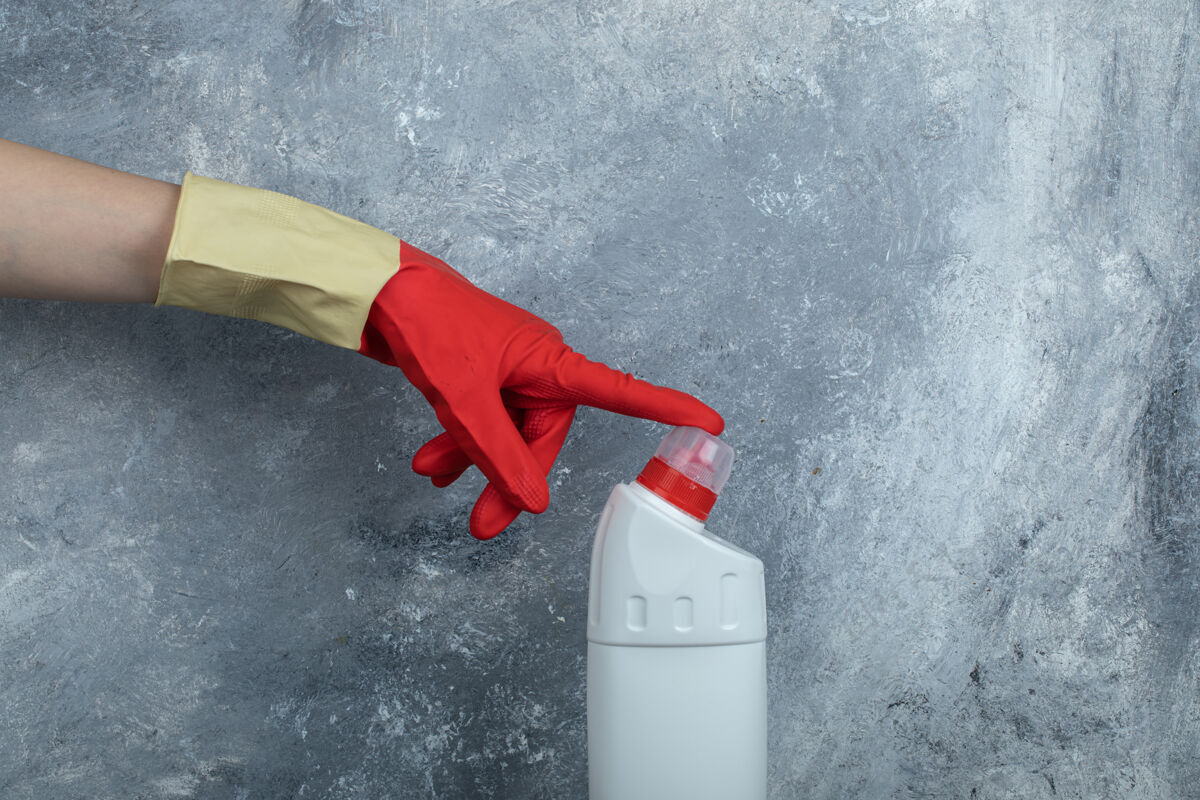 代理手戴防护手套 接触清洁用品的尖端化学品手套纯度