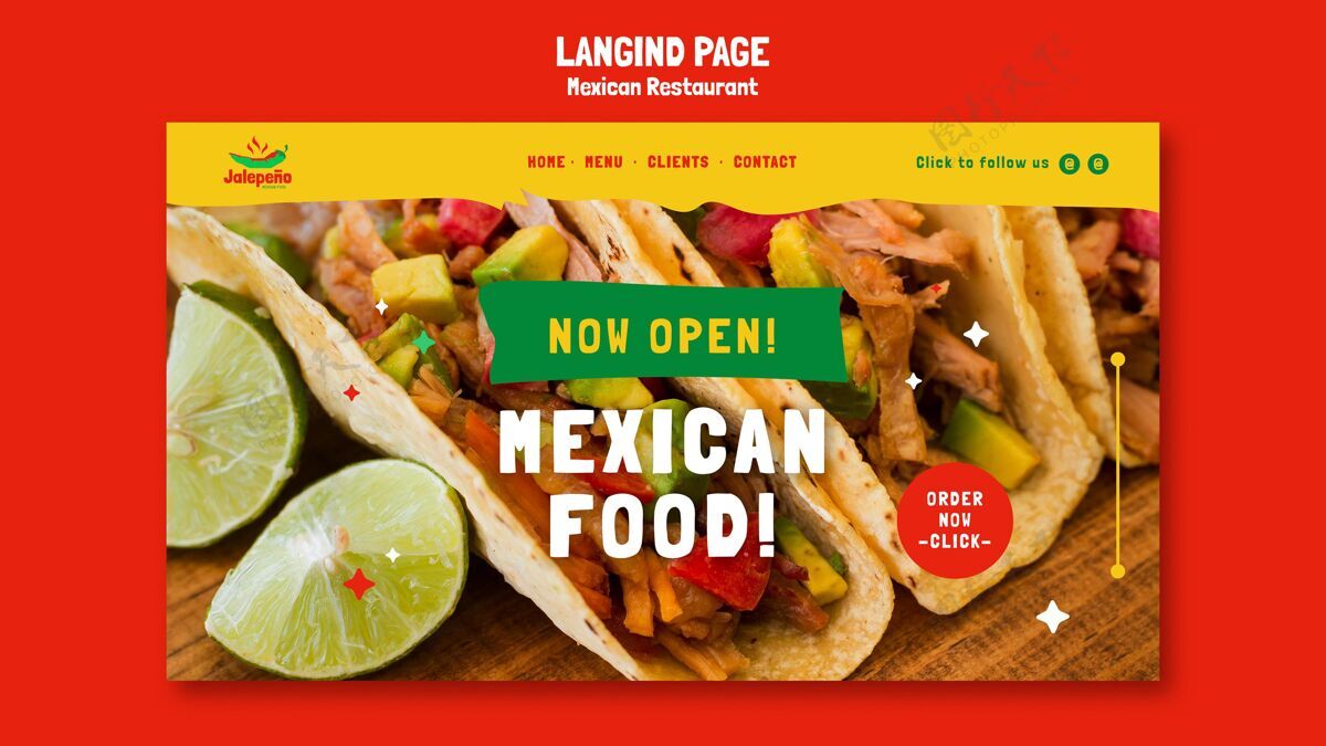 墨西哥墨西哥餐厅登录页网页模板餐厅墨西哥