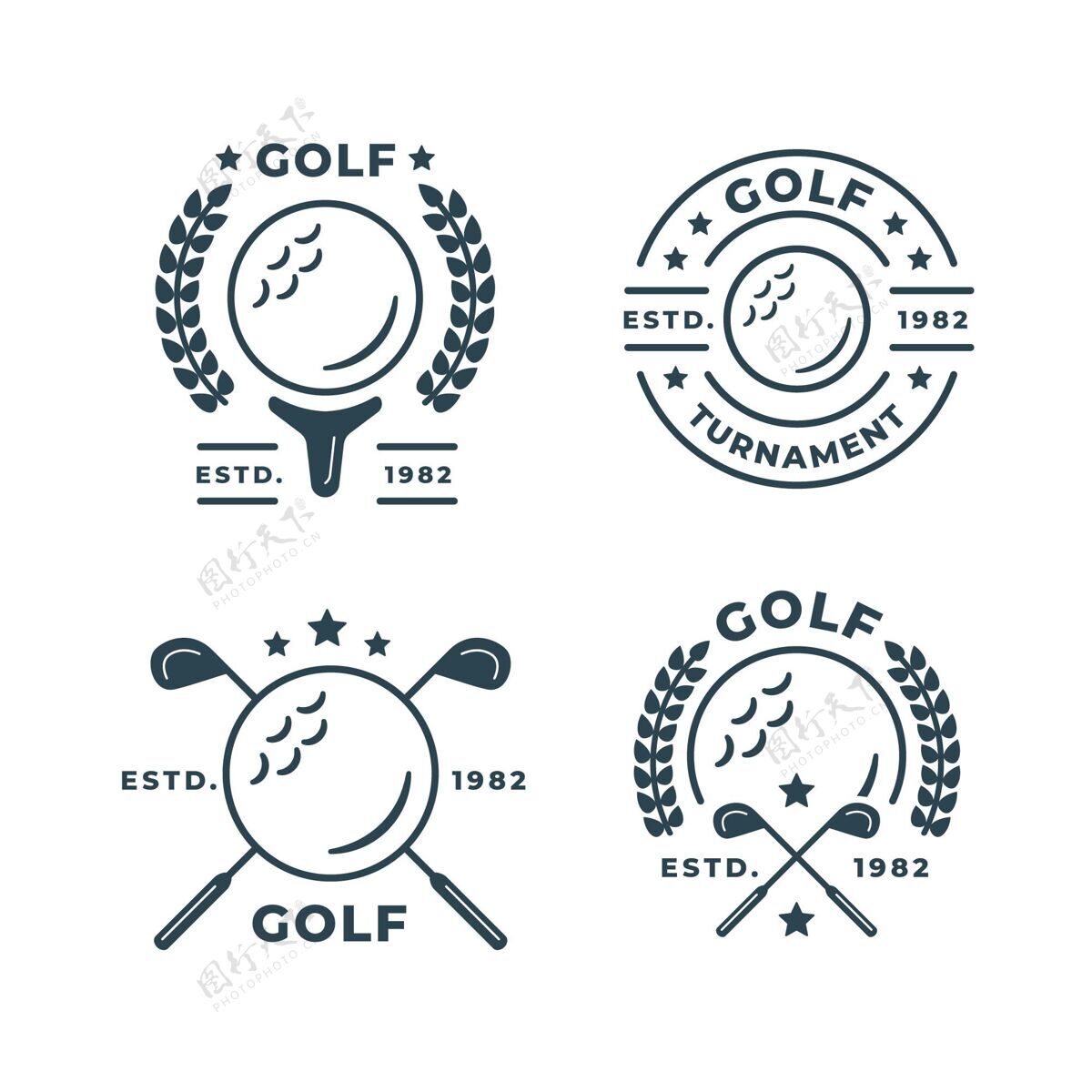 商标高尔夫标志系列高尔夫标志高尔夫俱乐部标志
