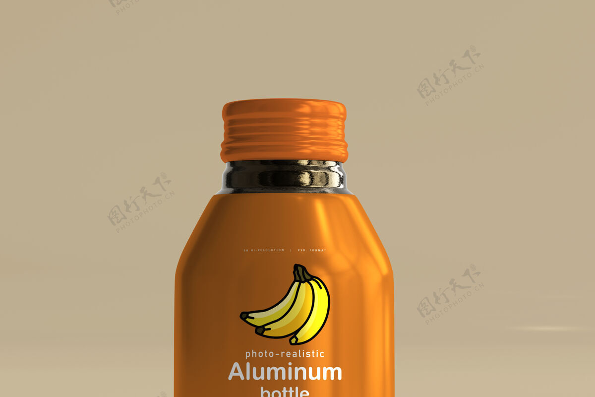 液体铝制饮料瓶模型瓶子展示品牌