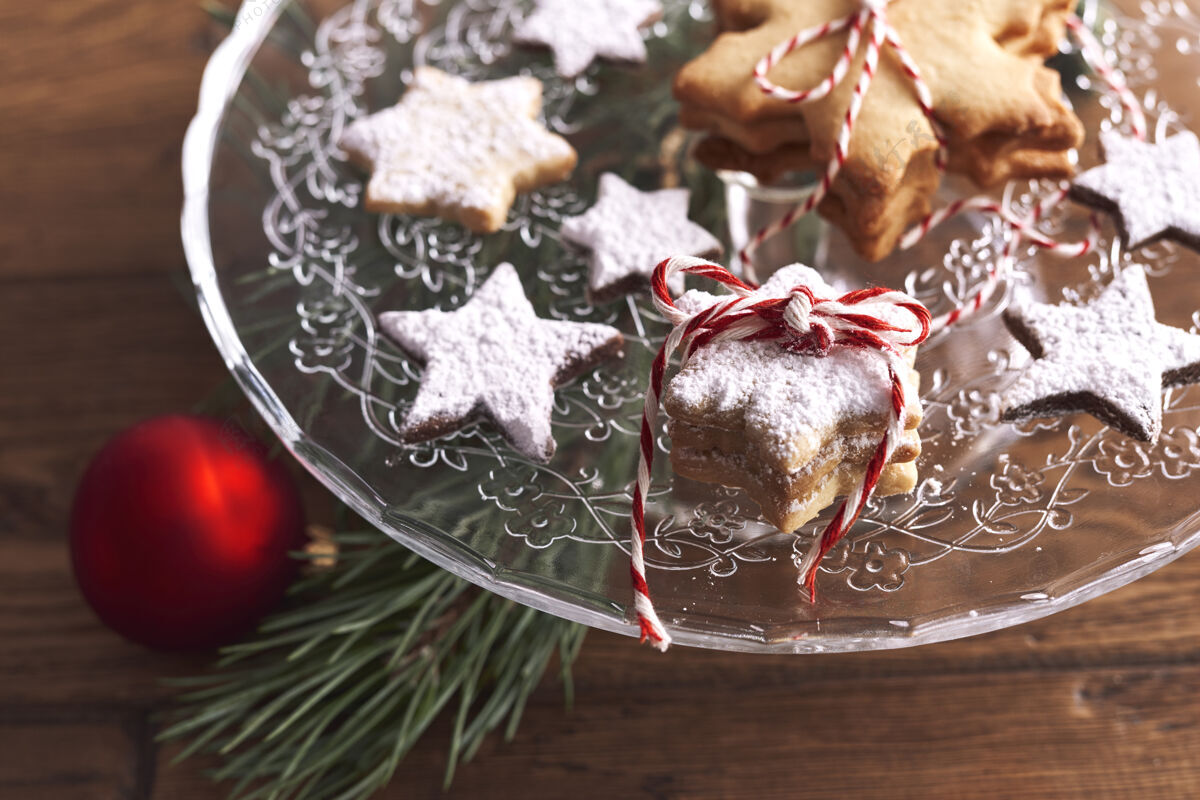 饼干一点点美味的甜味烘焙零食圣诞舞会