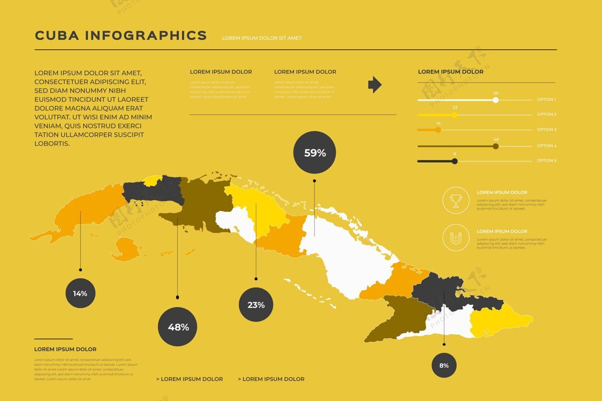信息古巴地图信息平面设计信息图选项信息
