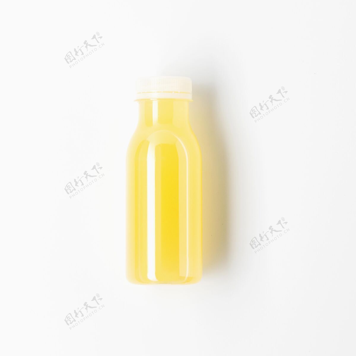 食品一瓶黄色的冰沙模型膳食模型饮料
